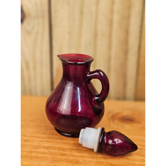 Vintage Avon Ruby Red Glass Cruet - Picture 5 of 5